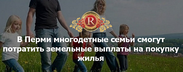 Многодетные семьи смогут потратить земельные выплаты на покупку жилья